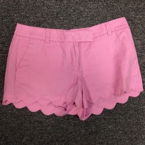 J. Crew Pink Scalloped Women Shorts